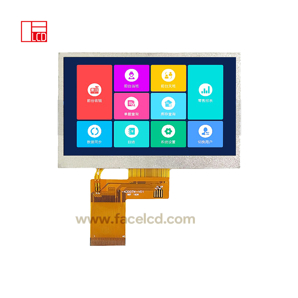 4.3inch 800X480 IPS TFT LCD Display with RGB