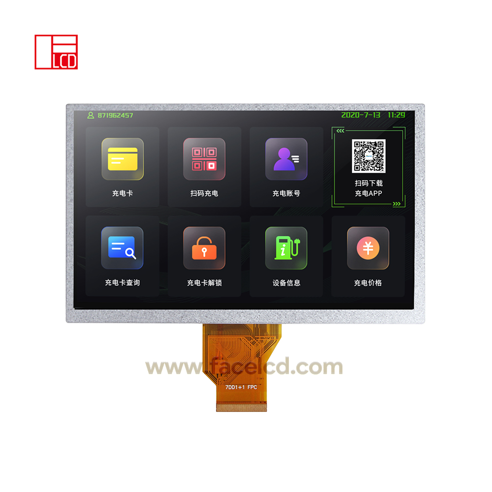 7inch 800X1280 TN TFT LCD Display with RGB