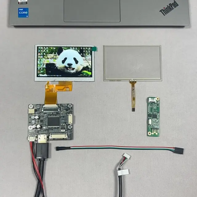 4.3 inch resistive touch screen for AT043TN24 V.7 LCD
