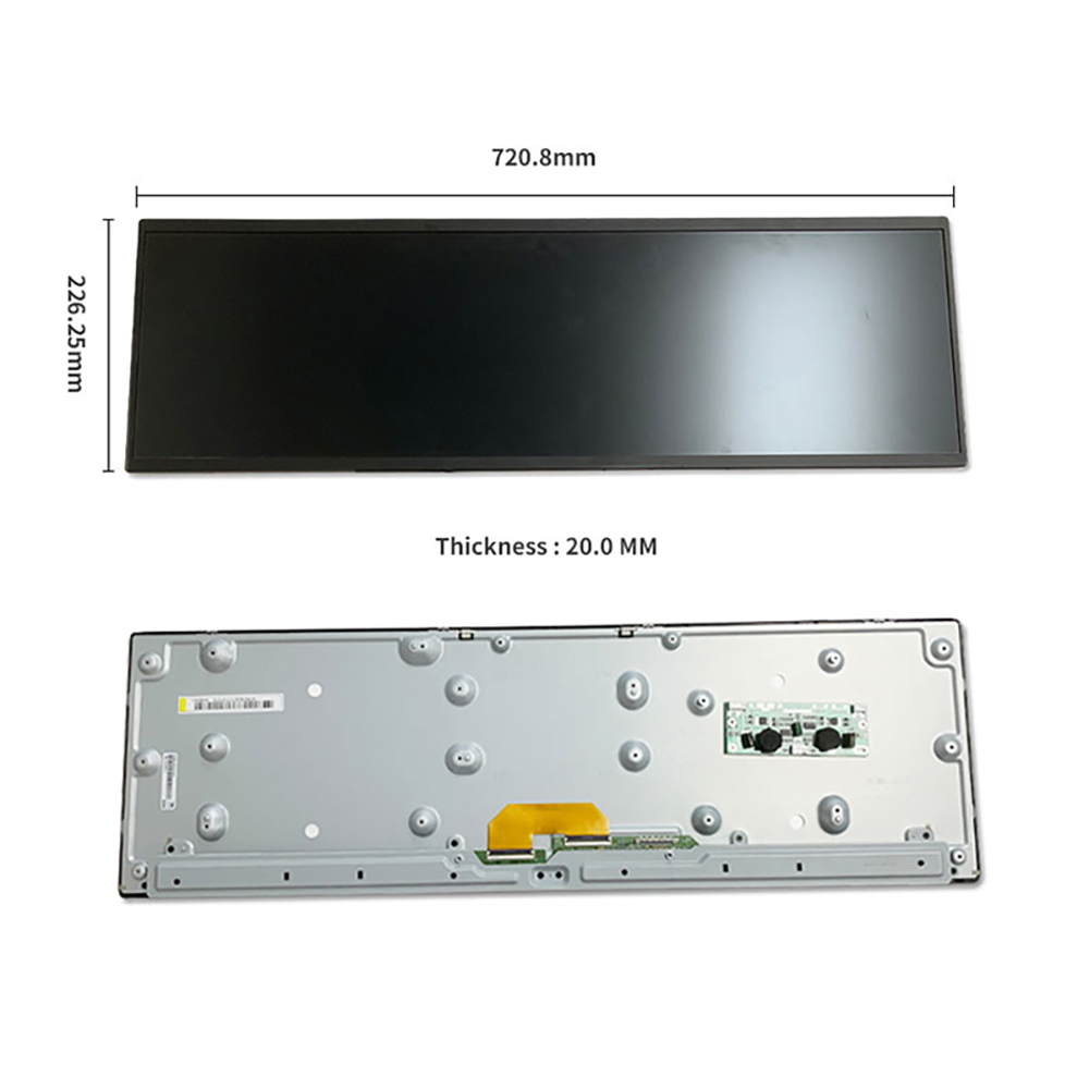 29″ Bar Type LCD Display 1920×540, Original Commercial Digital Signage Screen for Advertising